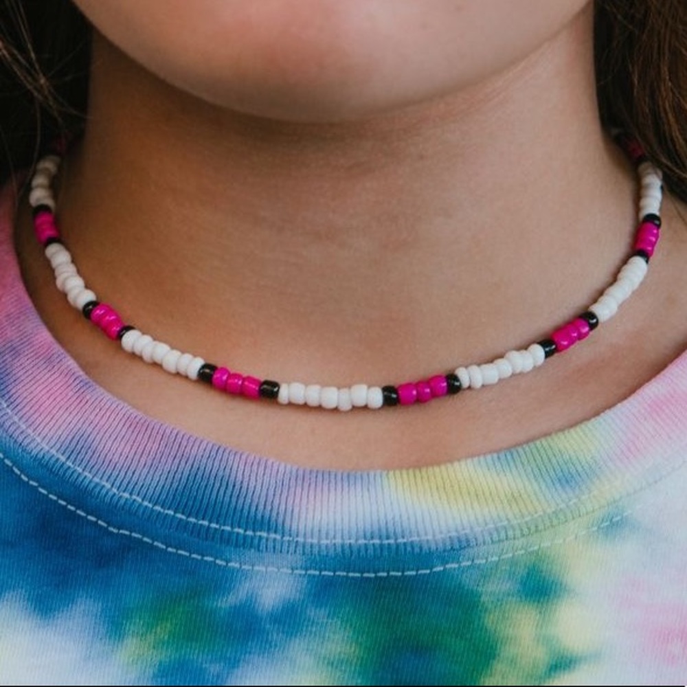 seed bead VSCO choker necklace